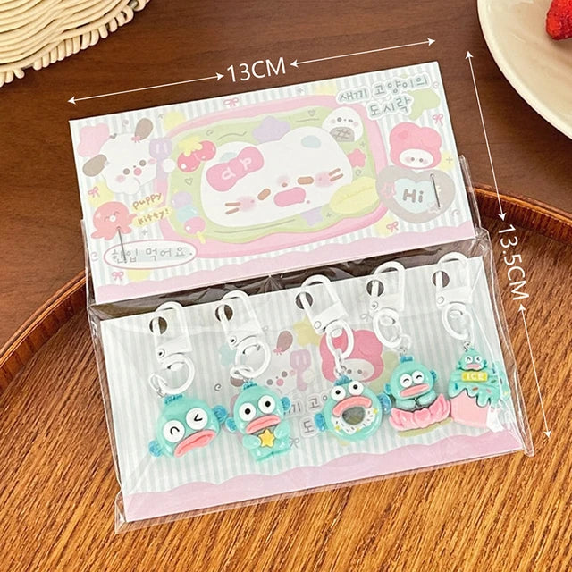 Sanrio Hangyodon Keychain (Set of 5)