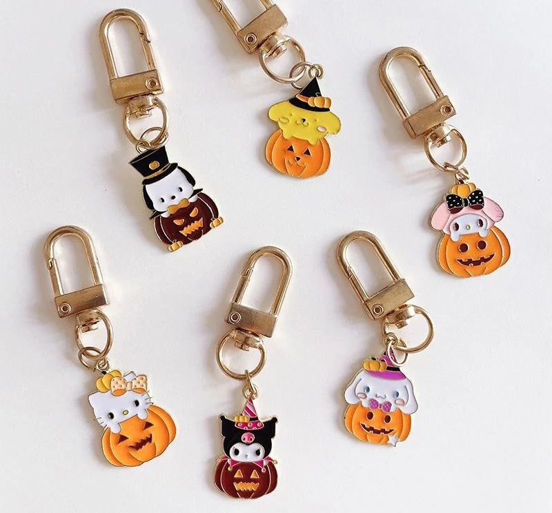 Sanrio Pumpkin Metal Keychain