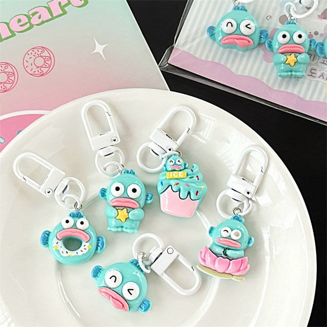 Sanrio Hangyodon Keychain (Set of 5)