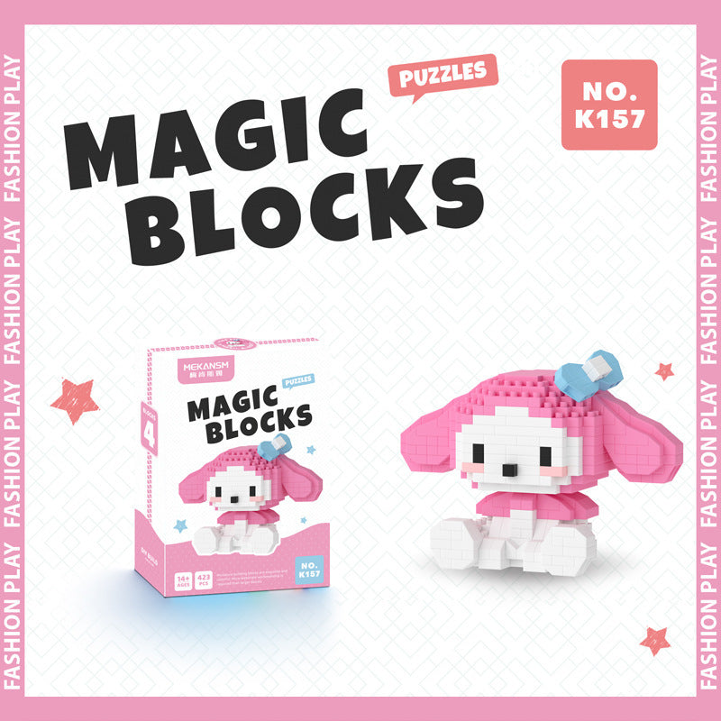 Sanrio Building Blocks Assembled Building Blocks Mini Toys Dolls