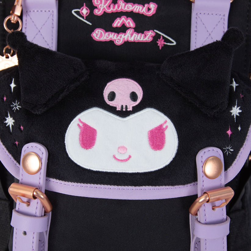 Macaroon Doughnut X Kuromi Series Black Backpack (keychain not included)