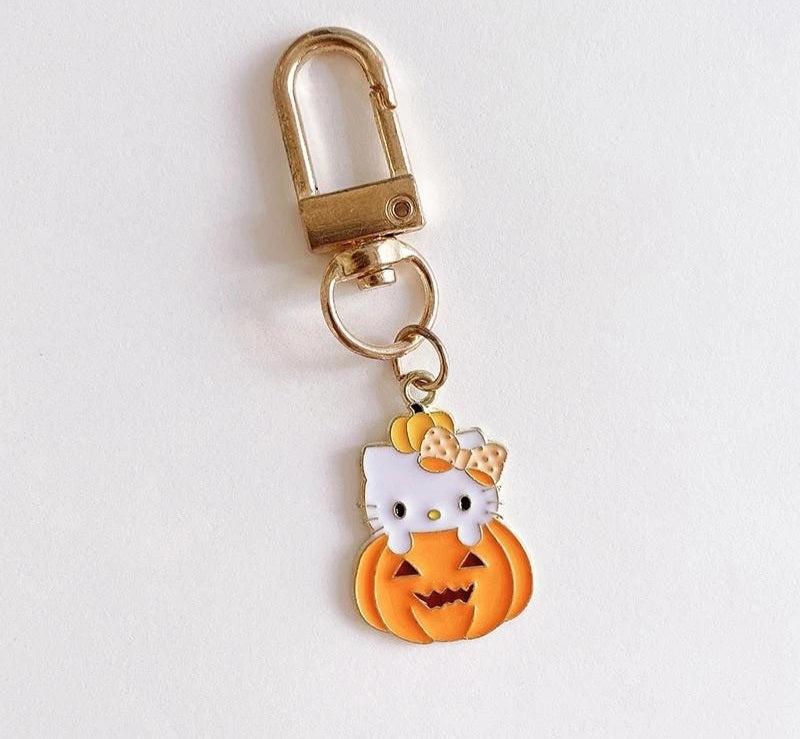 Sanrio Pumpkin Metal Keychain