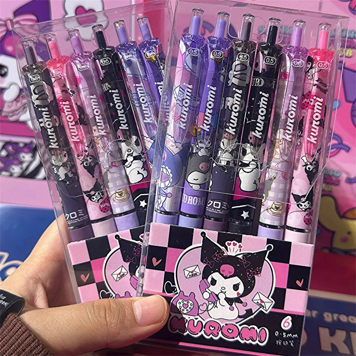 Kuromi Black Pen (Set of 6)