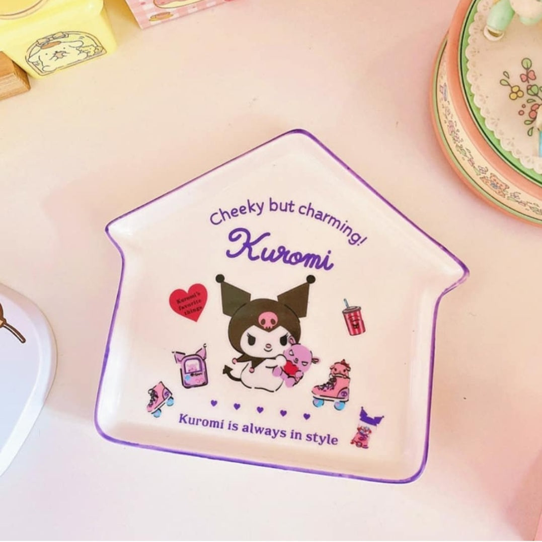 Sanrio House Shape Ceramic Plate