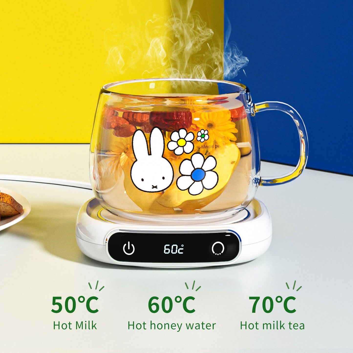 Miffy Coffee Mug Warmer Combo Set