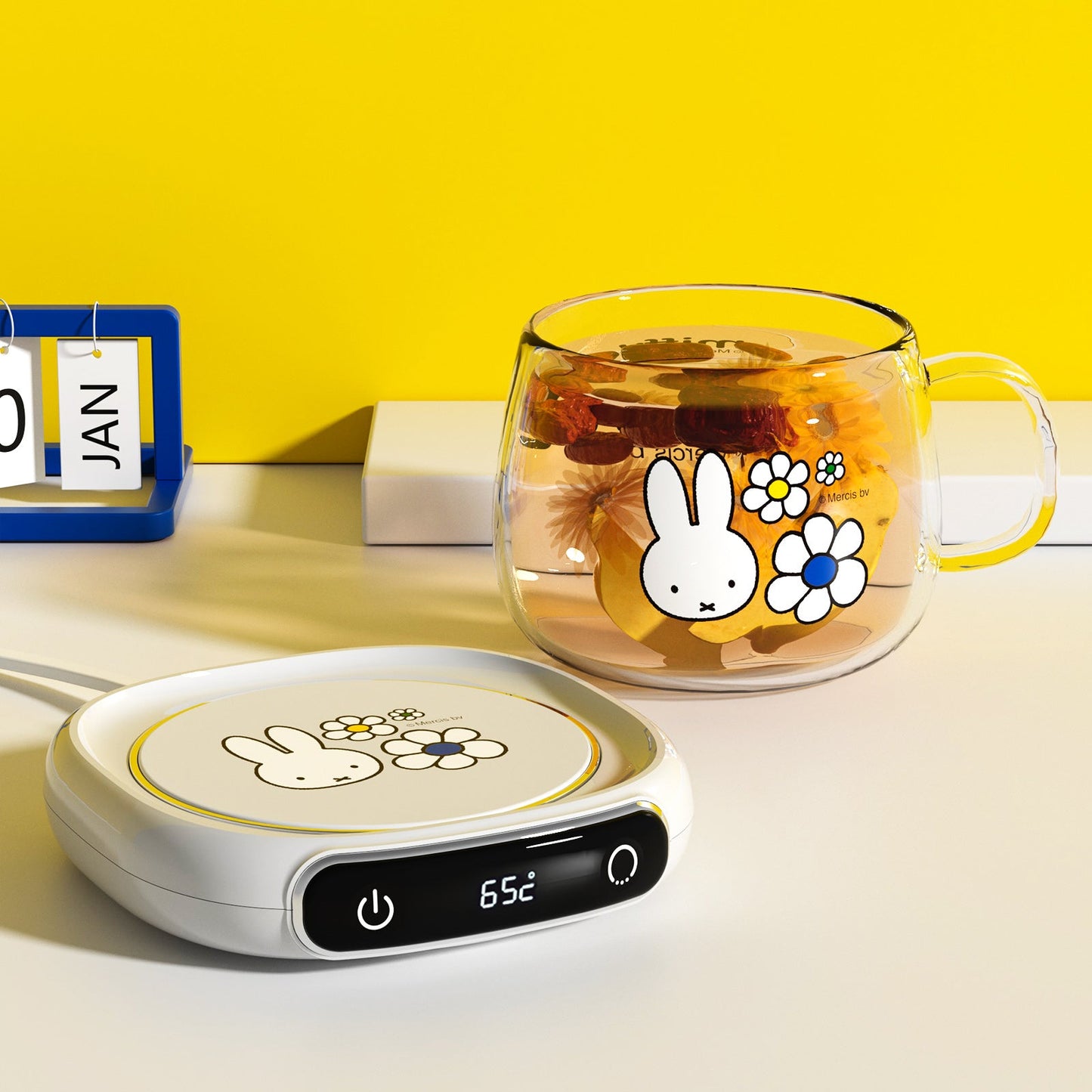 Miffy Coffee Mug Warmer Combo Set