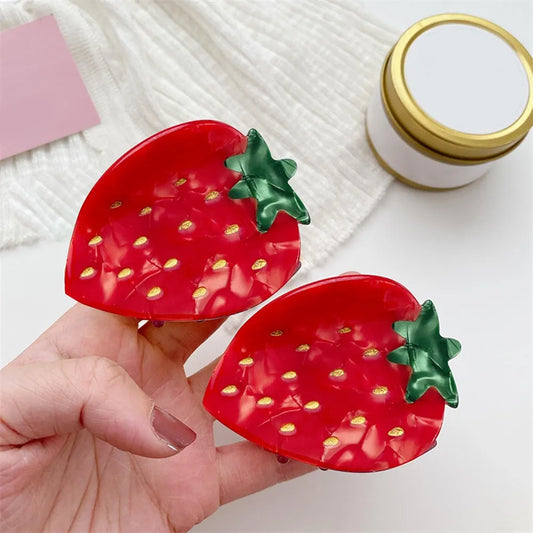 Cute Strawberry Claw Clip