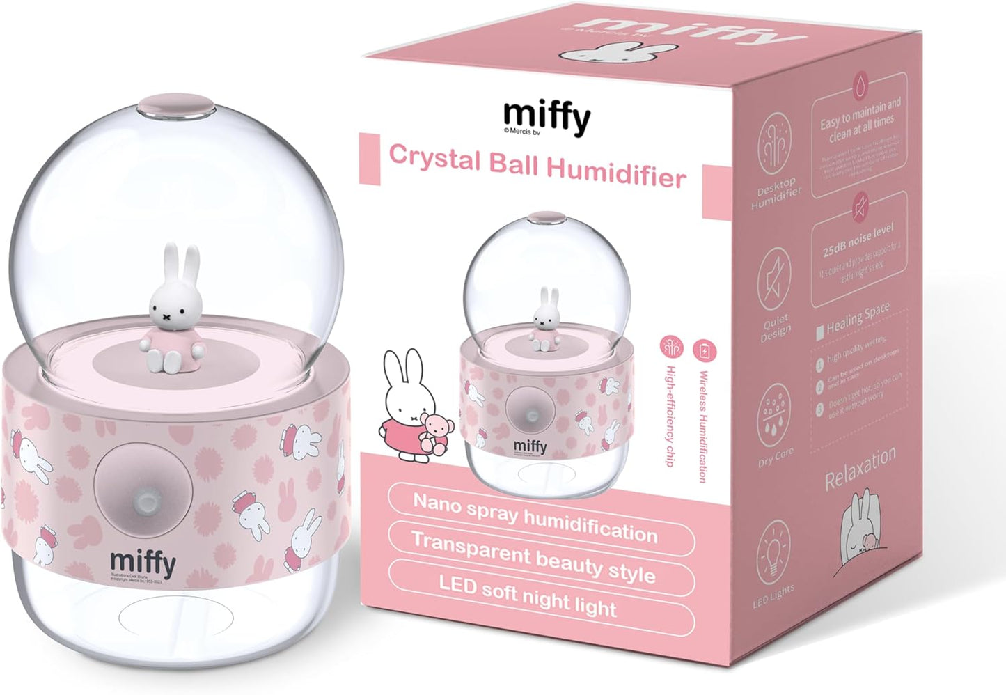 Miffy Official Crystal Ball Mist Humidifier - Romantic Gift Choice