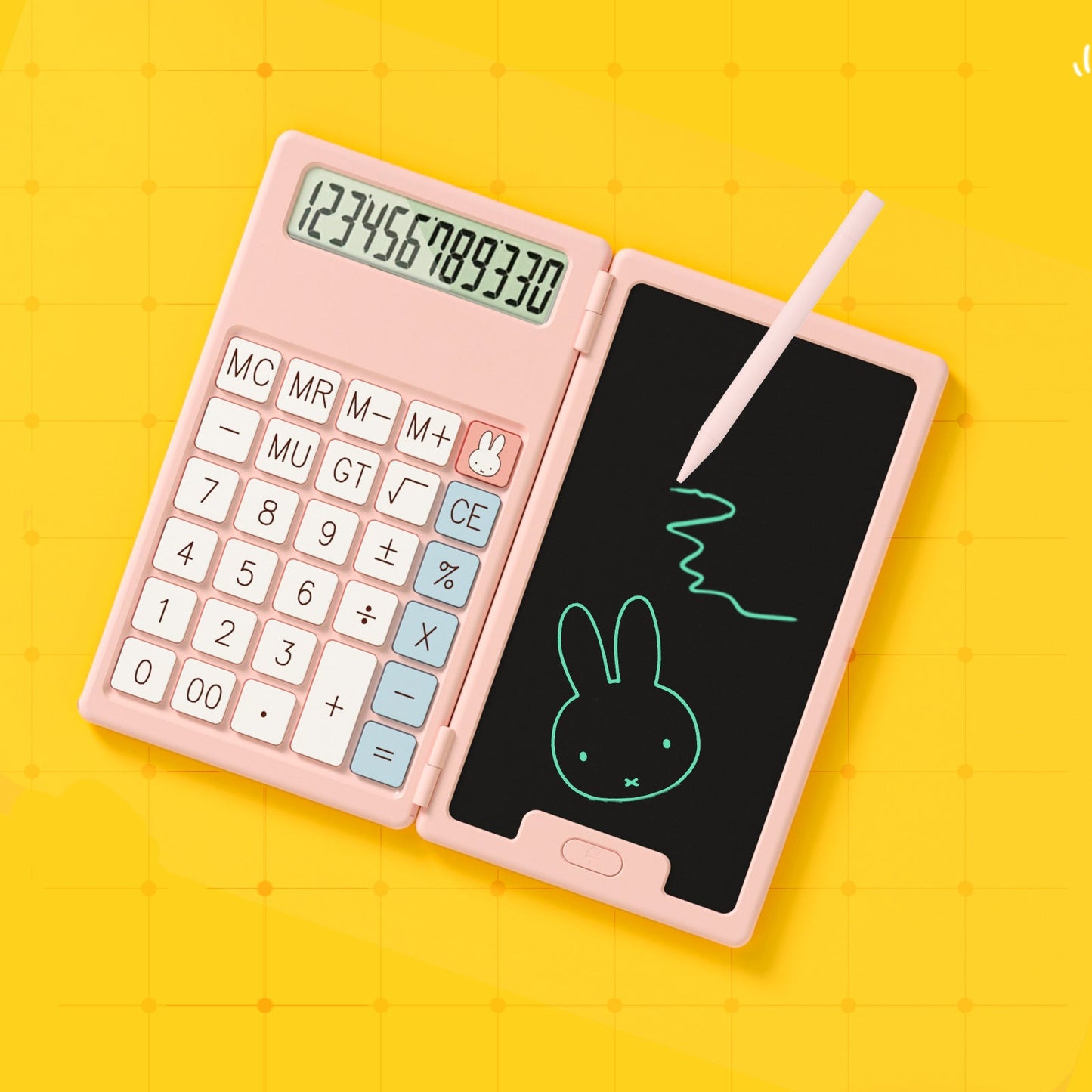 Miffy Official Portable Calculator with E-NotePad