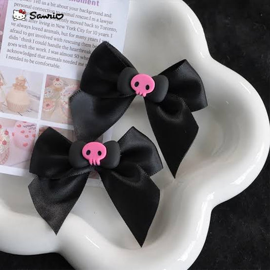 Kuromi Y2K Punk Skull Cute Hair Clip