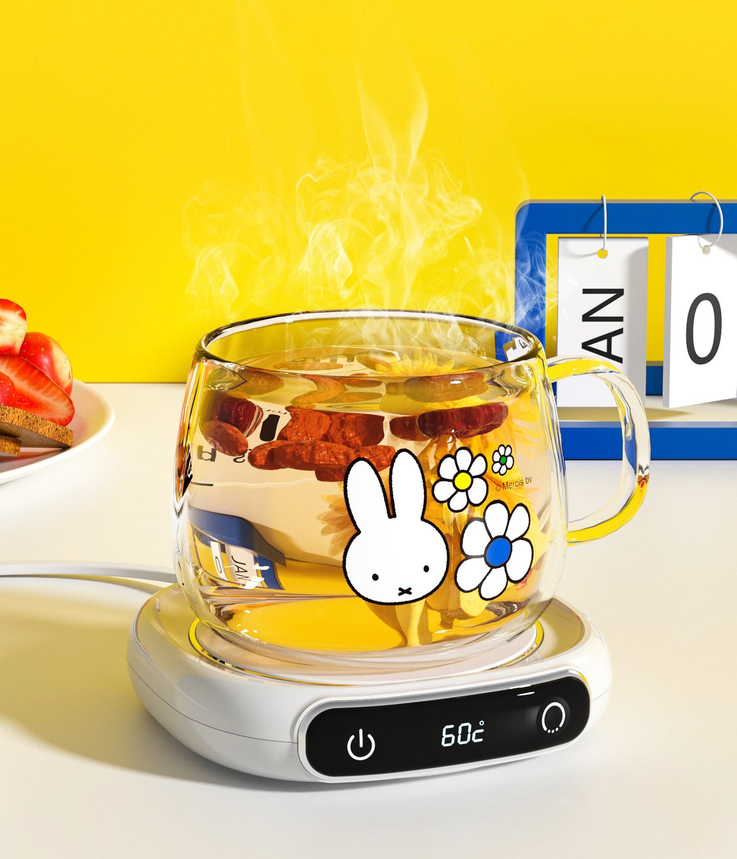 Miffy Coffee Mug Warmer Combo Set