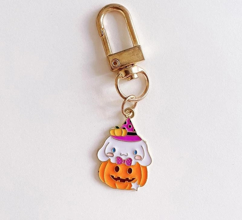 Sanrio Pumpkin Metal Keychain